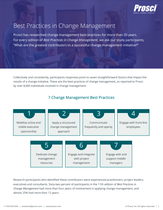 change management best practice