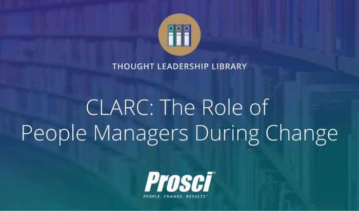 CLARC-职能经理在变革管理中的角色